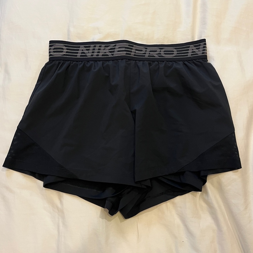 Nike Pro Black Performance Shorts Size Medium